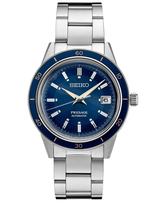 SEIKO Presage Automatic 40MM Blue Dial SS Men's Watch SRPG05