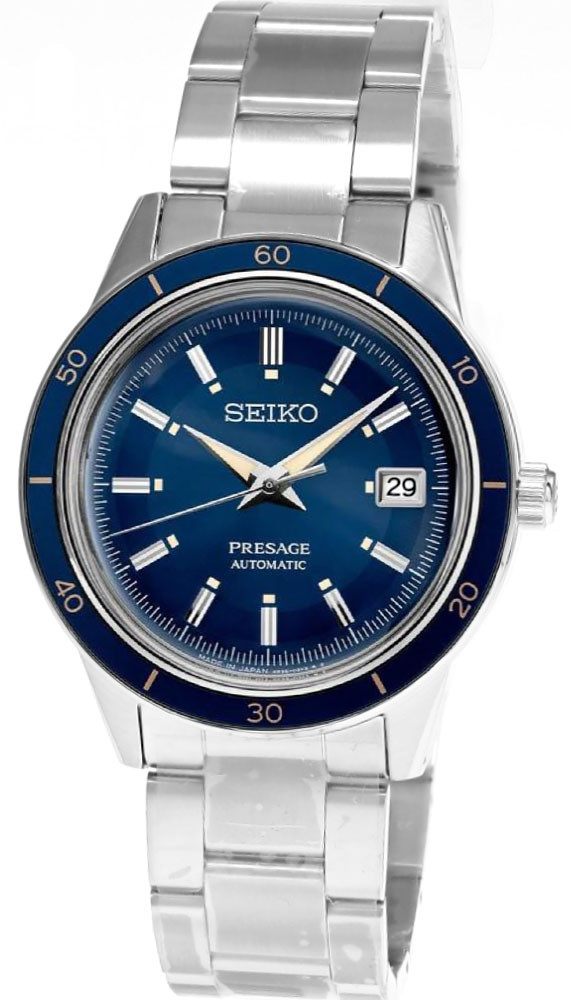 SEIKO Presage Automatic Stainless Steel 40MM Blue Dial Men's Watch SRPG05
