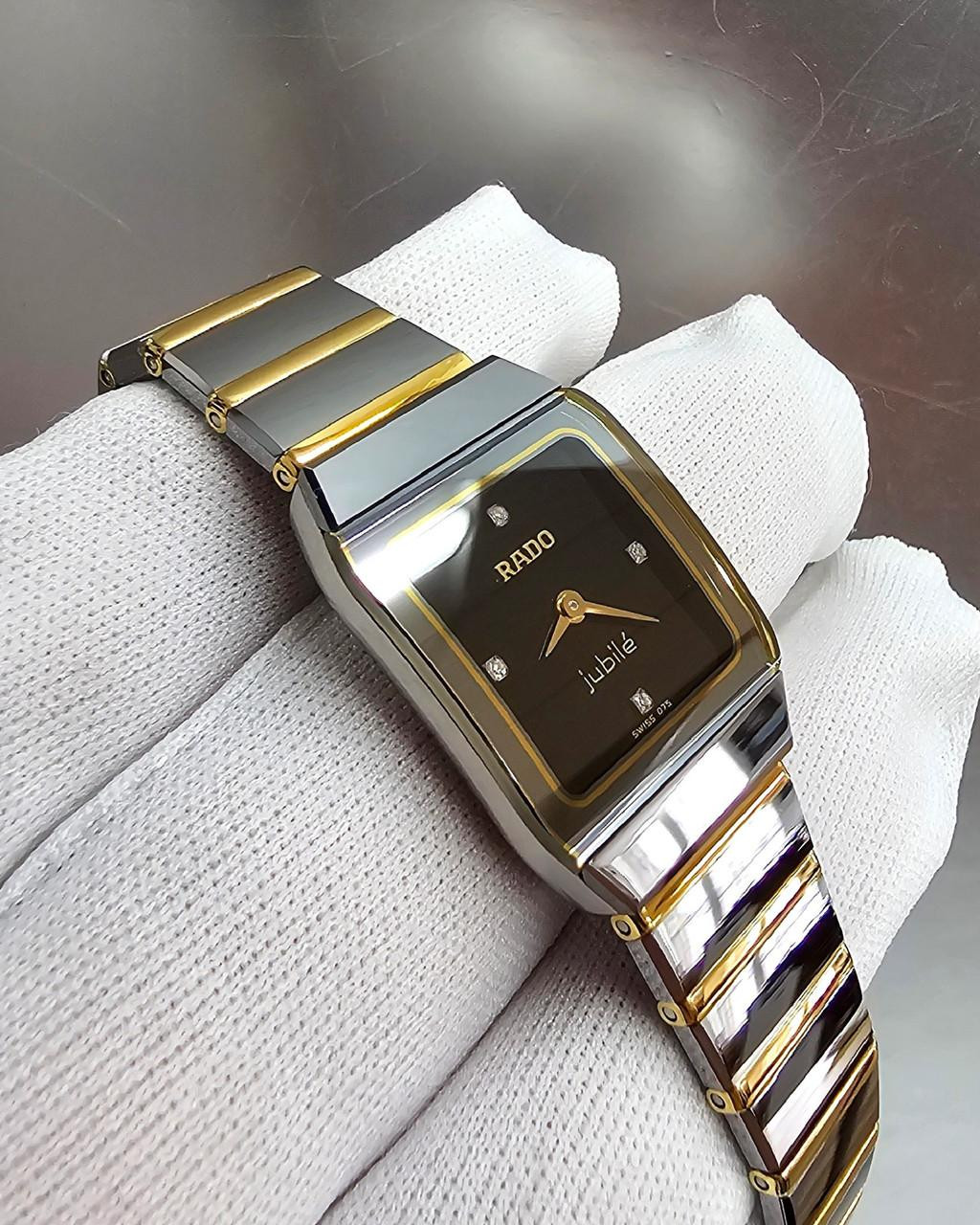 RADO Anatom Jubile Quartz 23MM Black Dial Diamond Women's Watch