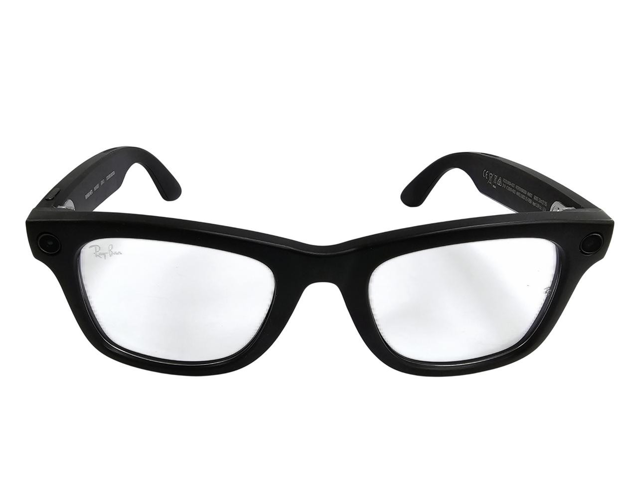 RAY-BAN Meta Wayfarer GEN 2 Matte Black Square Clear/Grey