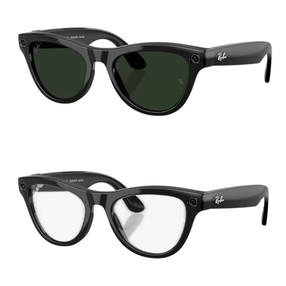 RAY-BAN Meta Skyler GEN 2 Shiny Cat Eye Graphite Green Transition AI Smart Glasses RW4014 601/1M52