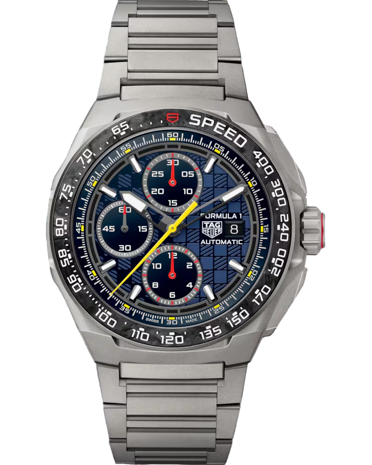 TAG HEUER Formula 1 Chronograph x Oracle Red Bull Racing 44MM Blue Dial Titanium Men's Watch CBZ2080.BF0009