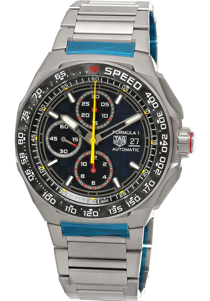 TAG Heuer Watches‎ TAG HEUER Formula 1 Chronograph x Oracle Red Bull Racing 44MM Blue Dial Titanium Men's Watch CBZ2080.BF0009 