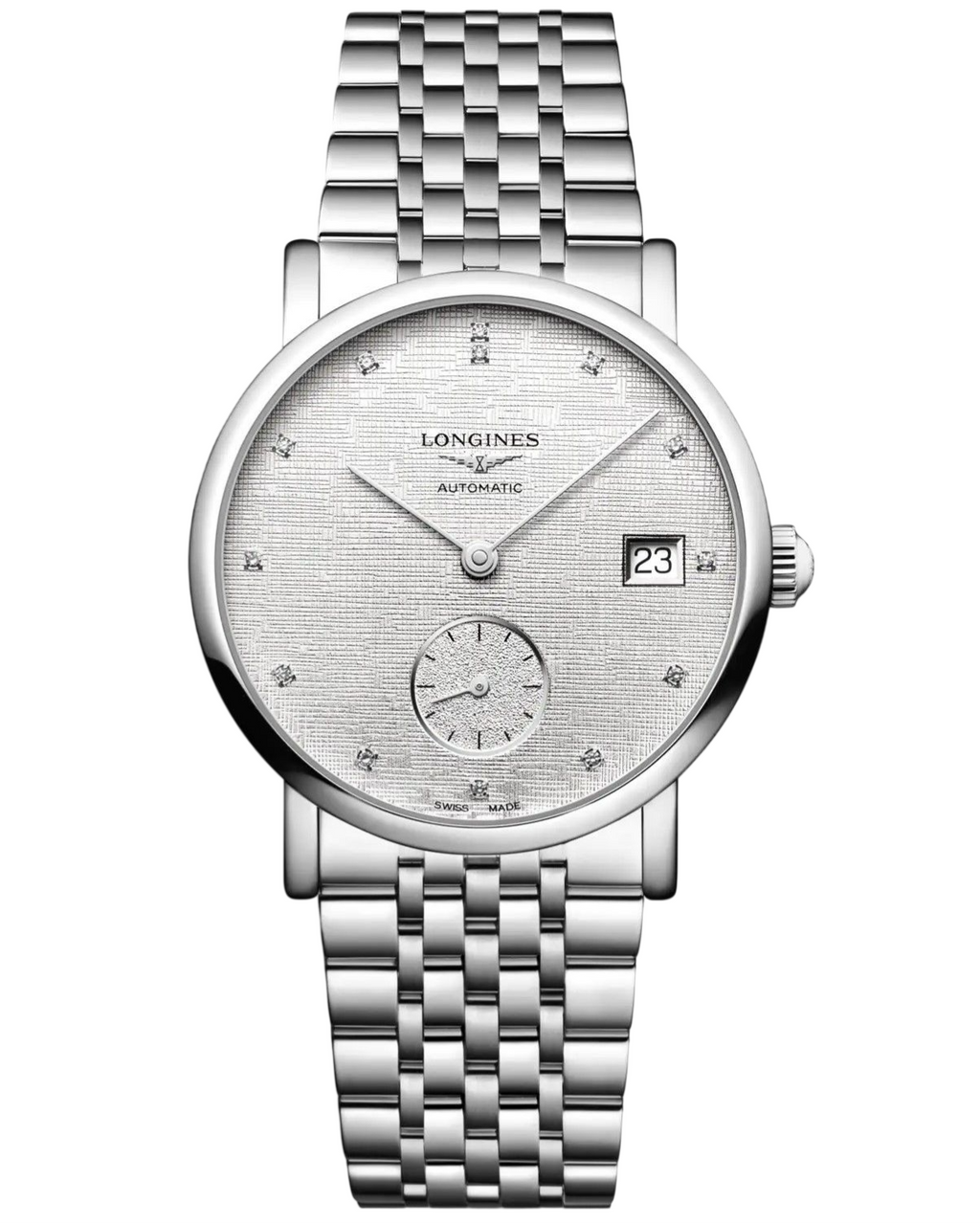 LONGINES Elegant Collection Automatic 34.5MM Silver Dial Women's Watch L4.312.4.77.6 / L43124776