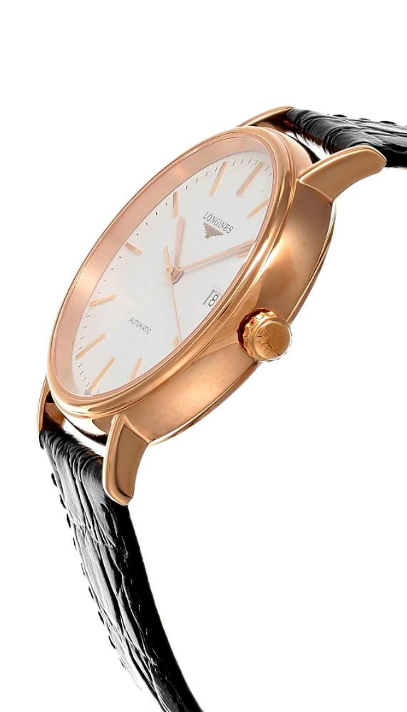 LONGINES Presence Automatic 40MM White Dial Leather Men's Watch L4