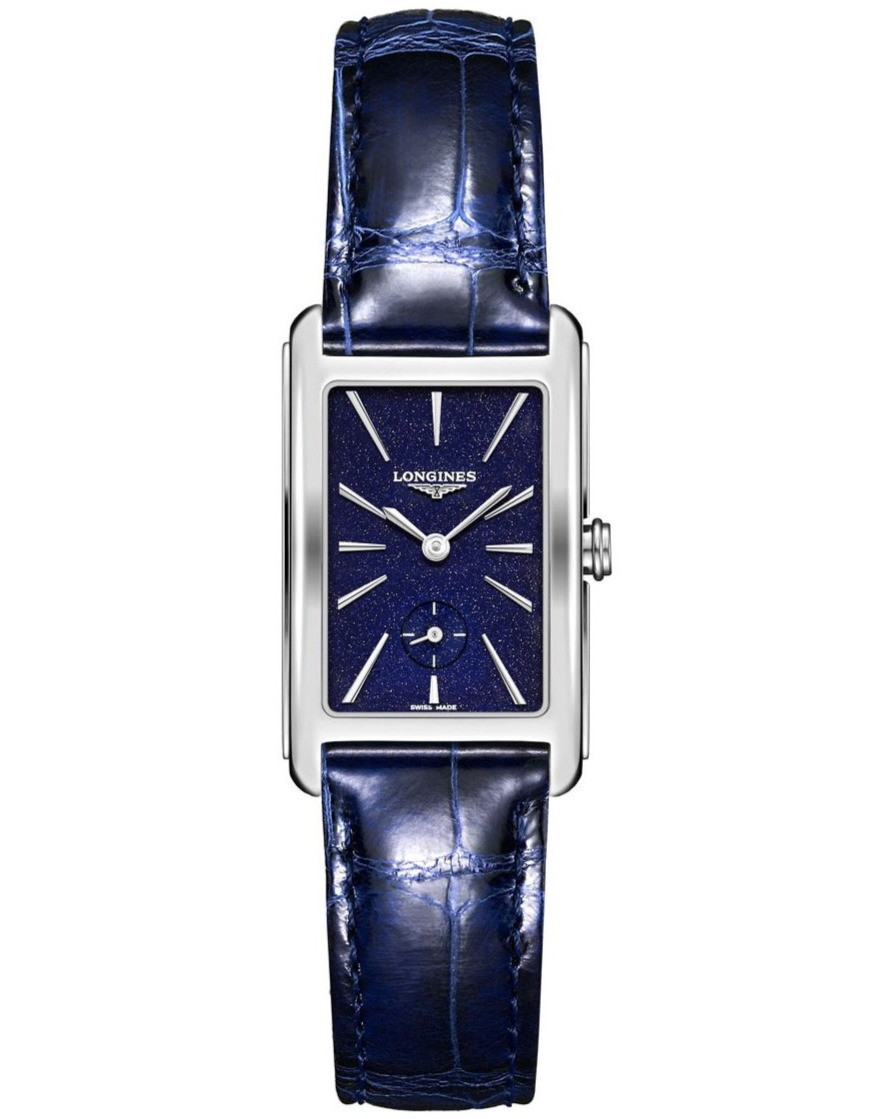 LONGINES DolceVita Quartz 23MM Blue Dial Leather Women's Watch L5.512.4.93.2 / L55124932