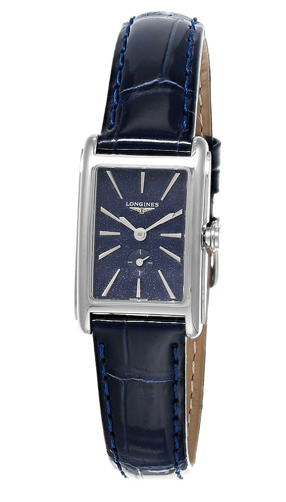 LONGINES DolceVita Quartz 20MM Blue Dial Leather Women's Watch L5.255.4.93.2