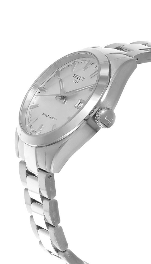 TISSOT Gentleman Automatic SS 38MM Silver Dial Men display picture 3