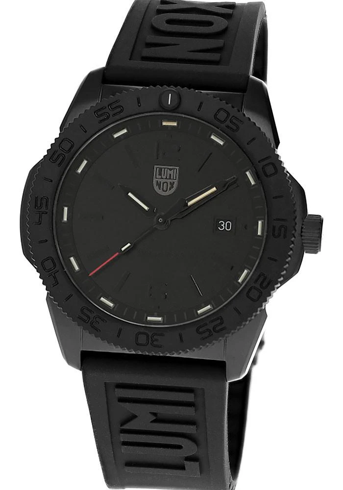 Luminox watches LUMINOX Pacific Diver Quartz 44MM Black Rubber Men's Watch XS.3121.BO.1 