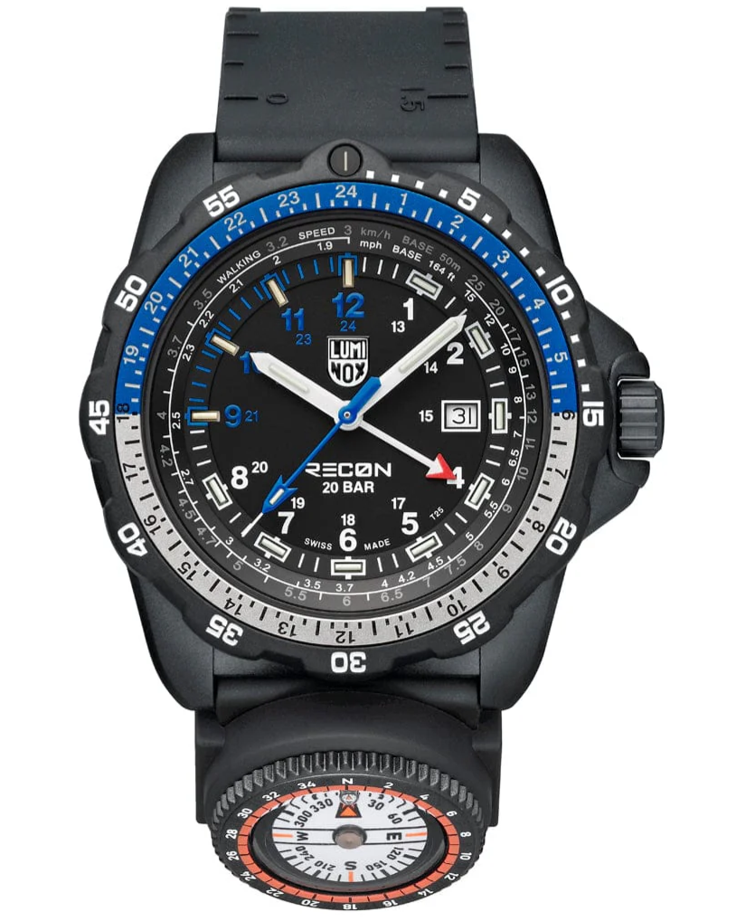 LUMINOX Recon Nav Spec Quartz 46MM Black Dial Nitrile Rubber Men's Watch XL.8833