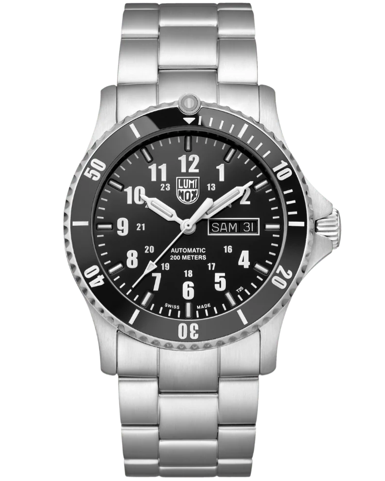 LUMINOX Sport Timer Automatic 42MM Black Dial SS Men's Watch XS.0921.M