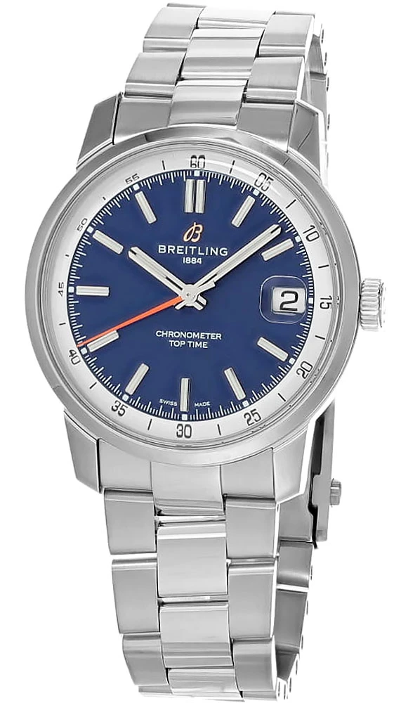 Breitling watches BREITLING Top Time B31 Automatic SS 38MM Blue Dial Men's Watch AB3113A71C2A1