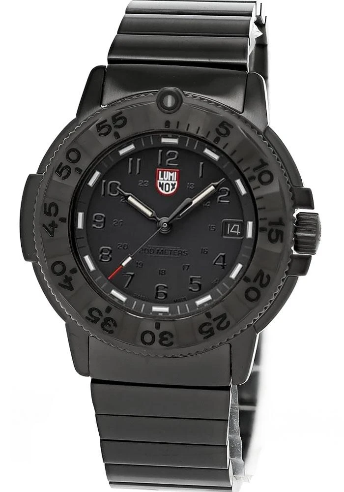 Luminox watches LUMINOX Navy SEAL Foundation 3220 Quartz SS 43MM Black Men's Watch XS.3228.NSF 