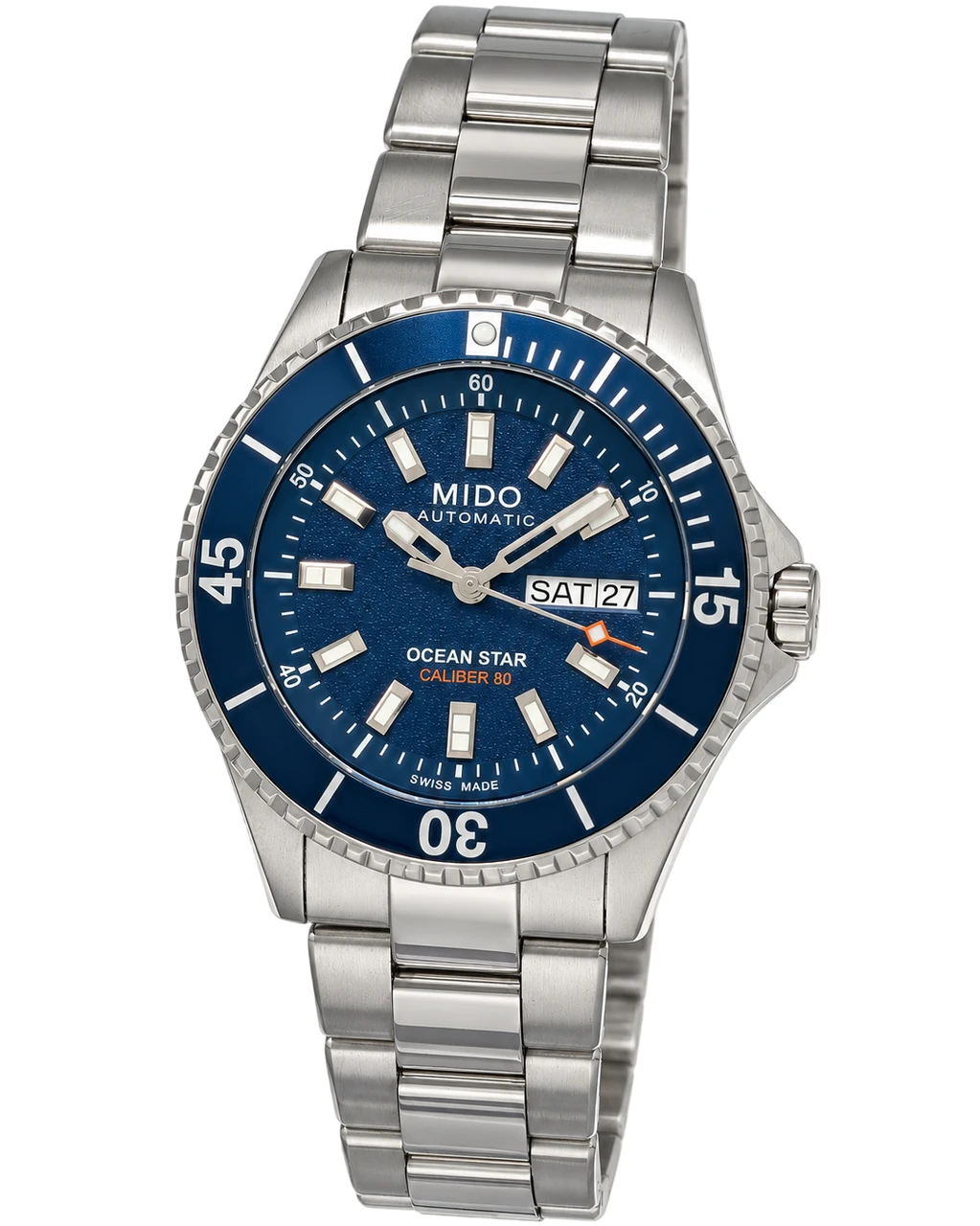 MIDO Ocean Star 200 Automatic 41MM Blue Dial SS Men's Watch M026.930.11.041.00 / M0269301104100