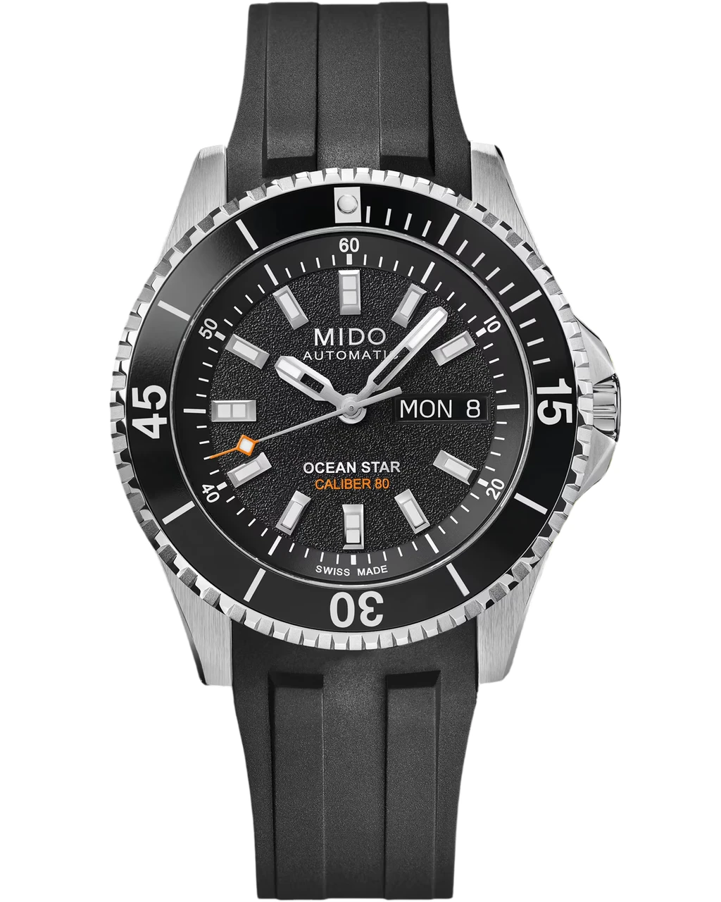 MIDO Ocean Star 200 Automatic 41MM Black Dial Rubber Men's Watch M026.930.17.051.00 / M0269301705100