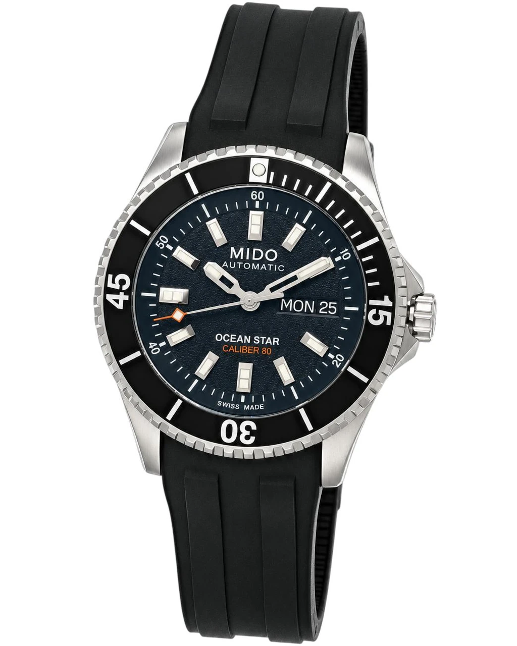 Mido Watches MIDO Ocean Star 200 Automatic 41MM Black Dial Rubber Men's Watch M026.930.17.051.00 