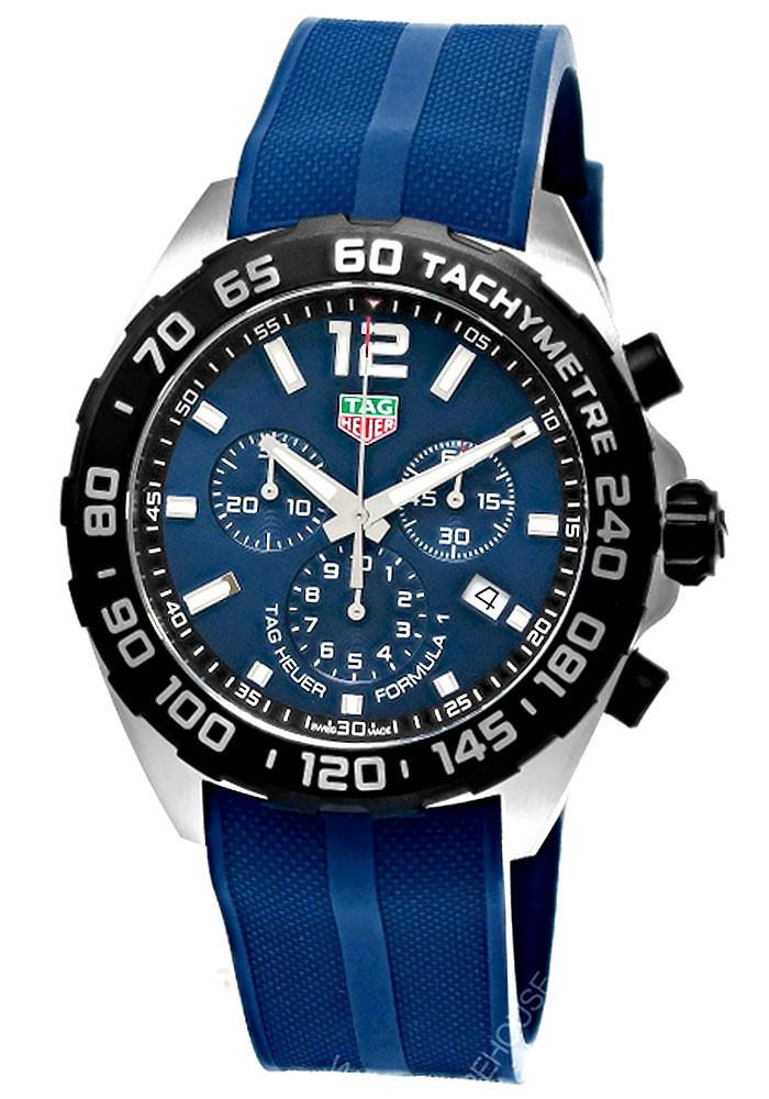 TAG Heuer Watches‎ TAG HEUER Formula 1 Chronograph Quartz 43MM Rubber Watch CAZ101AV.FT8077 