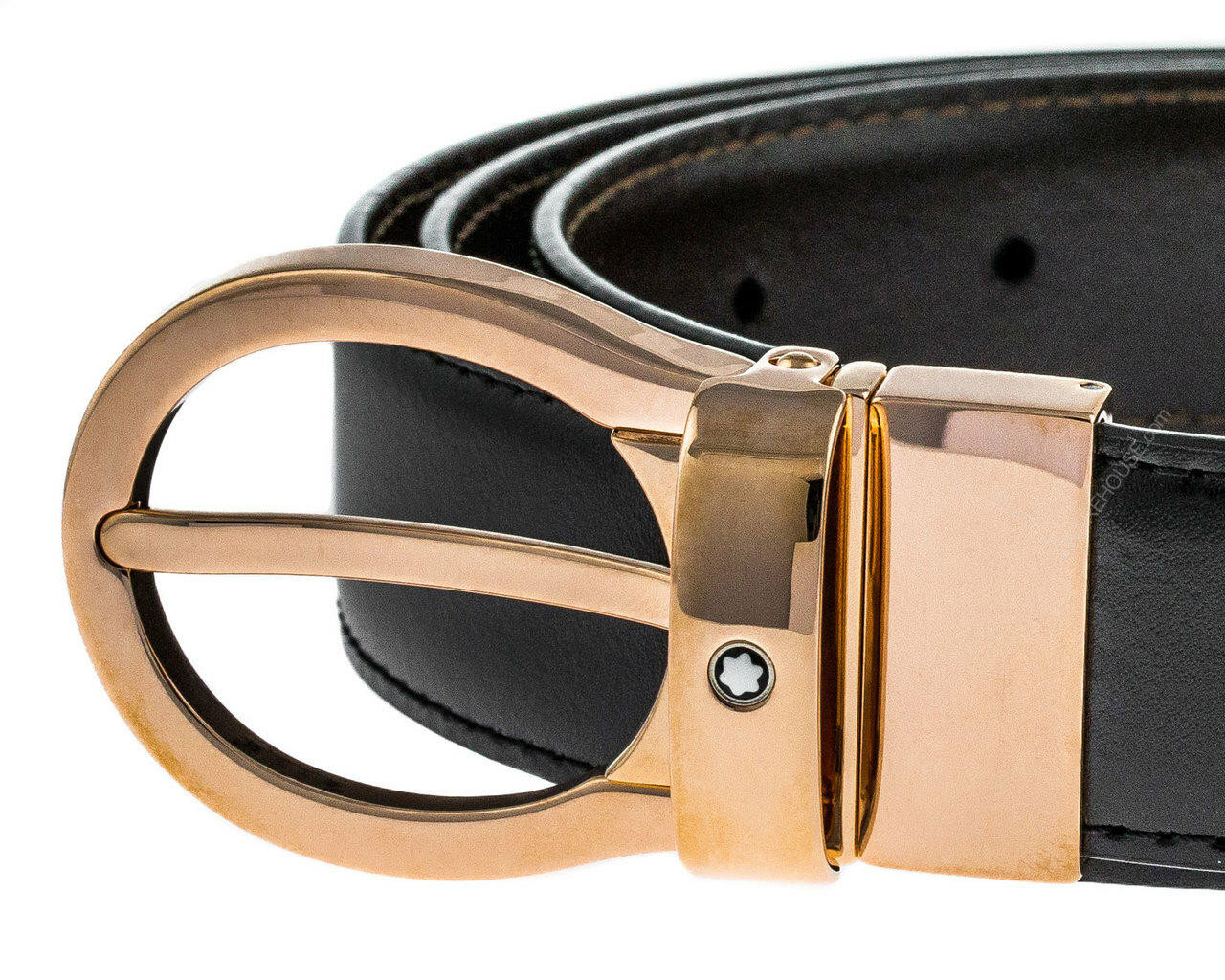 MONTBLANC Classic Line Black/Brown Reversible Leather Men display picture 2