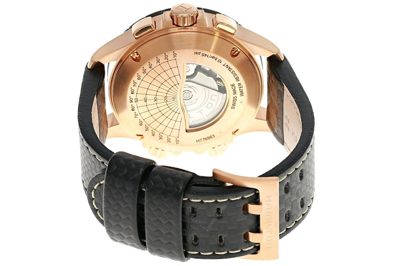 HAMILTON X-Wind Automatic BLK Calfskin Leather Men's Watch