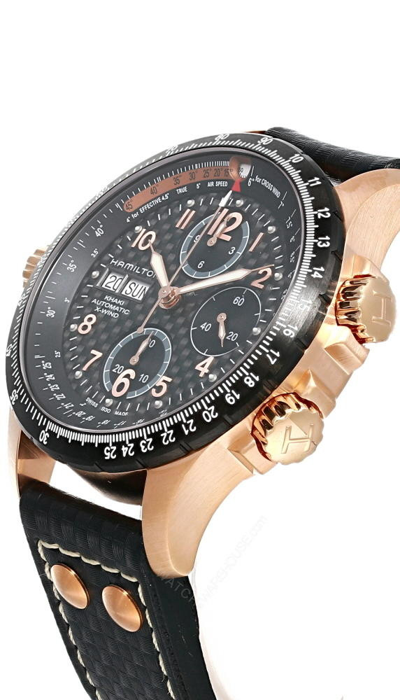 HAMILTON X-Wind Automatic BLK Calfskin Leather Men's Watch