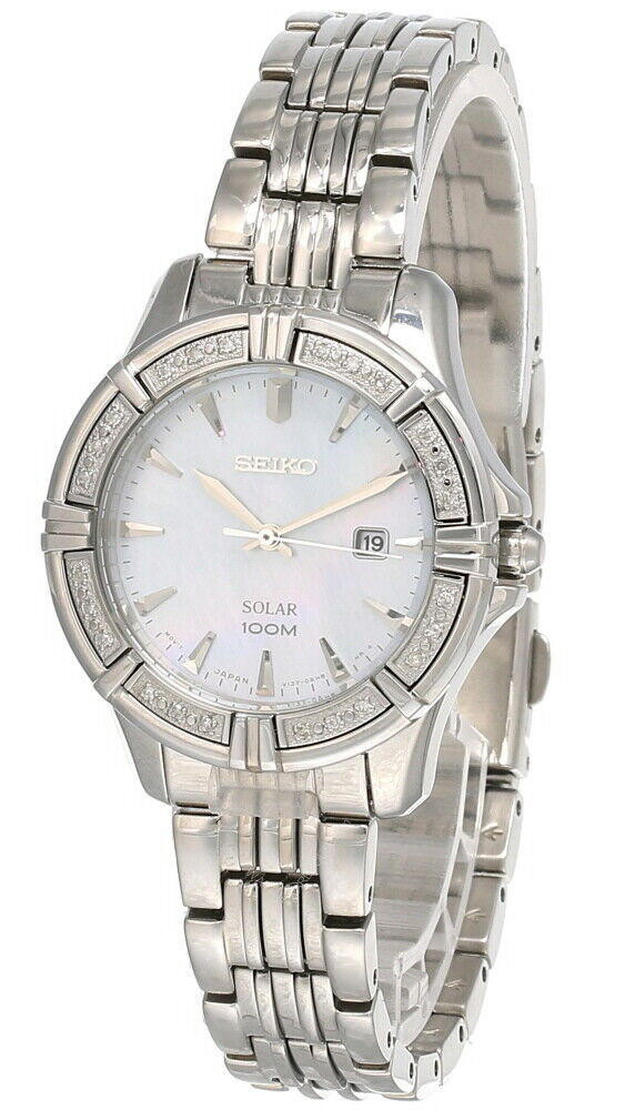  Seiko Solar SUT071 24-Diamond Women's Watch 