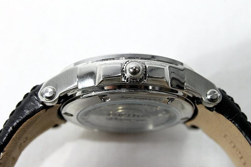 Seiko Premier SSA027 Men's Automatic Black Leather Watch | Fast