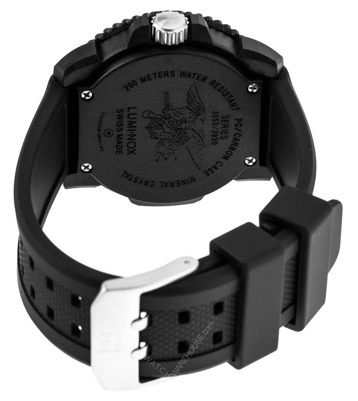 LUMINOX Navy Seal Colormark 3051 Series BLK Rubber Men's Watch XS