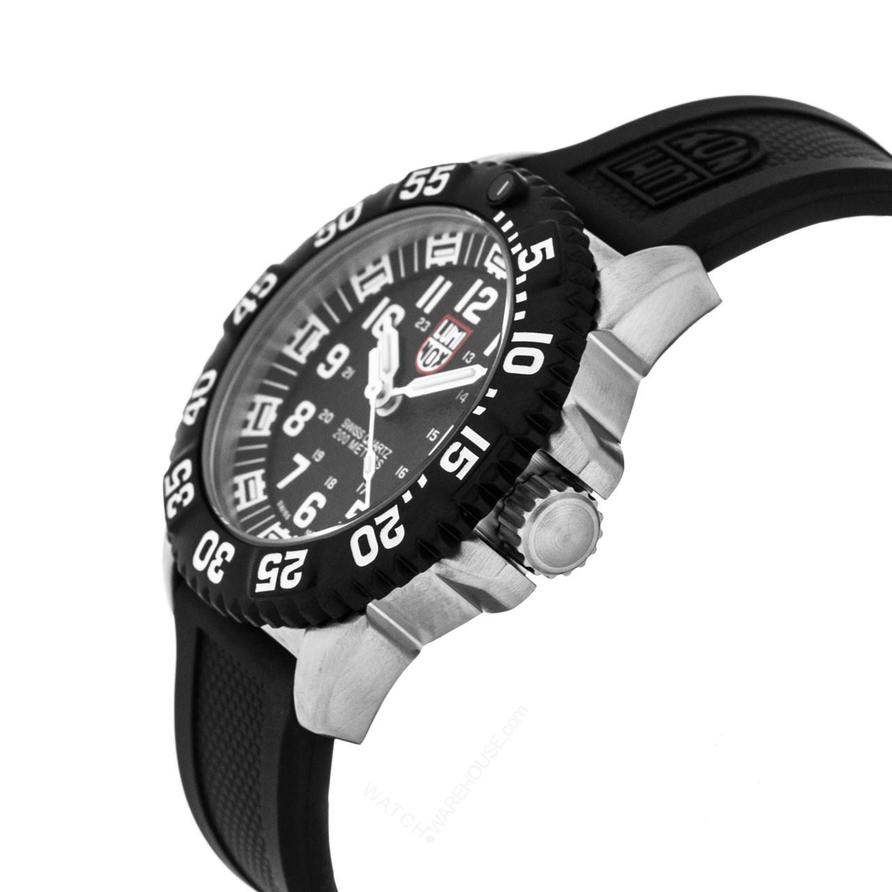 LUMINOX Navy Seal Colormark 45MM SS BLK Rubber Men's Watch