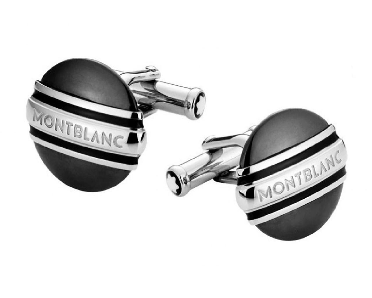 MONTBLANC Meisterstück Classic Platinum-Plated Stainless Steel Cufflinks  102982