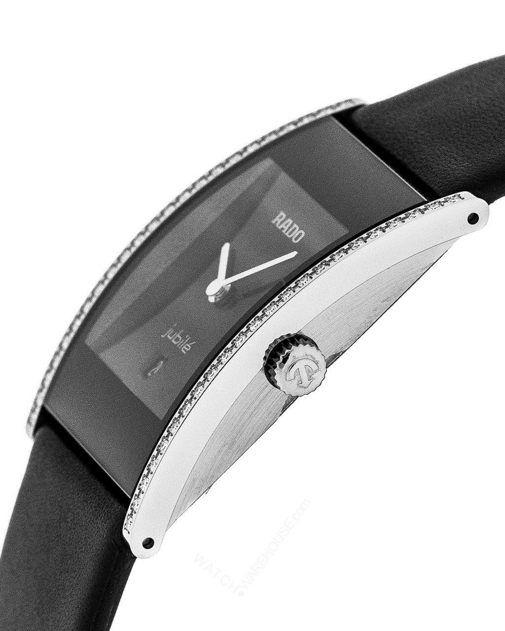 RADO Integral Jubile BLK Leather Unisex Watch R20758155 / R20