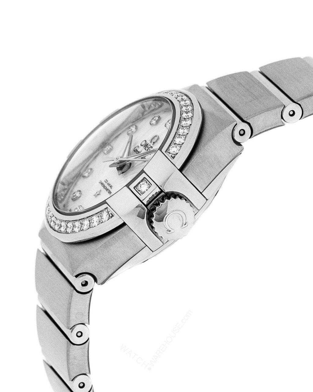 Silver Omega Constellation Watch, Size(mm): 27 Mm