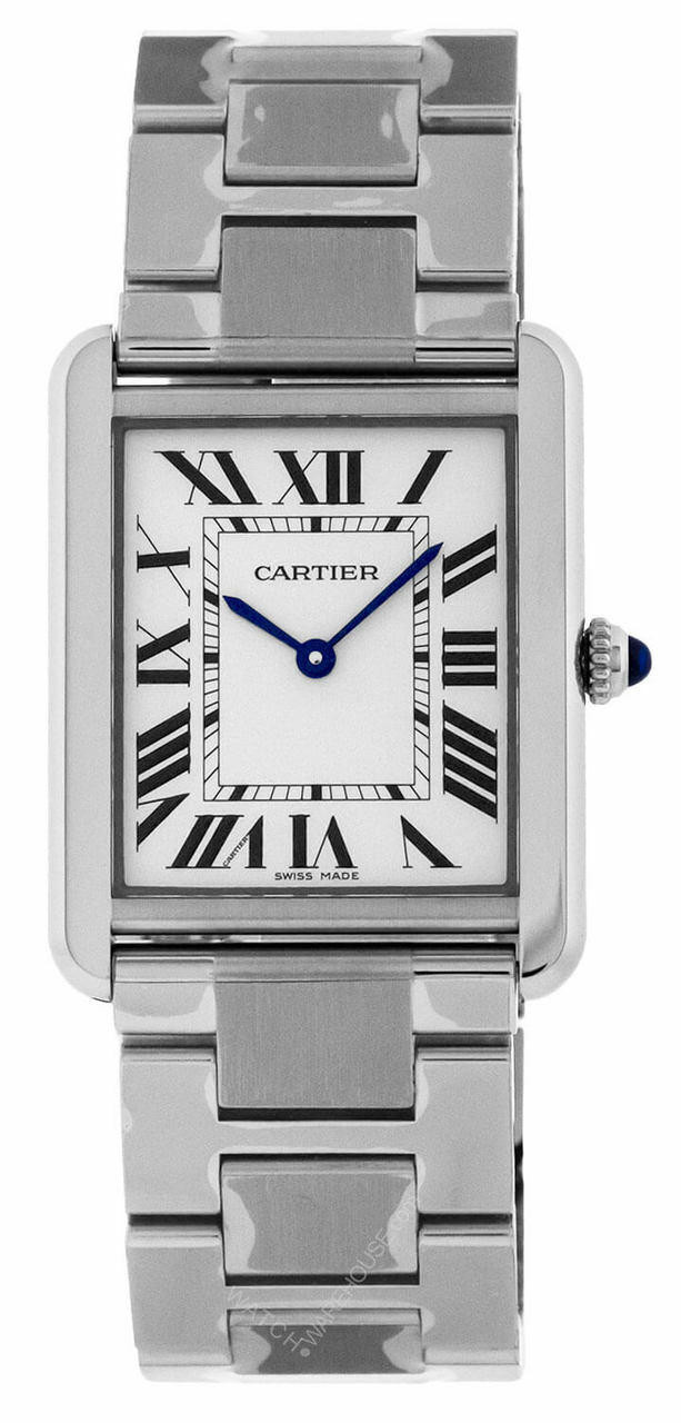CARTIER Tank Solo Large 34.8MM SS Silver Dial Unisex Watch