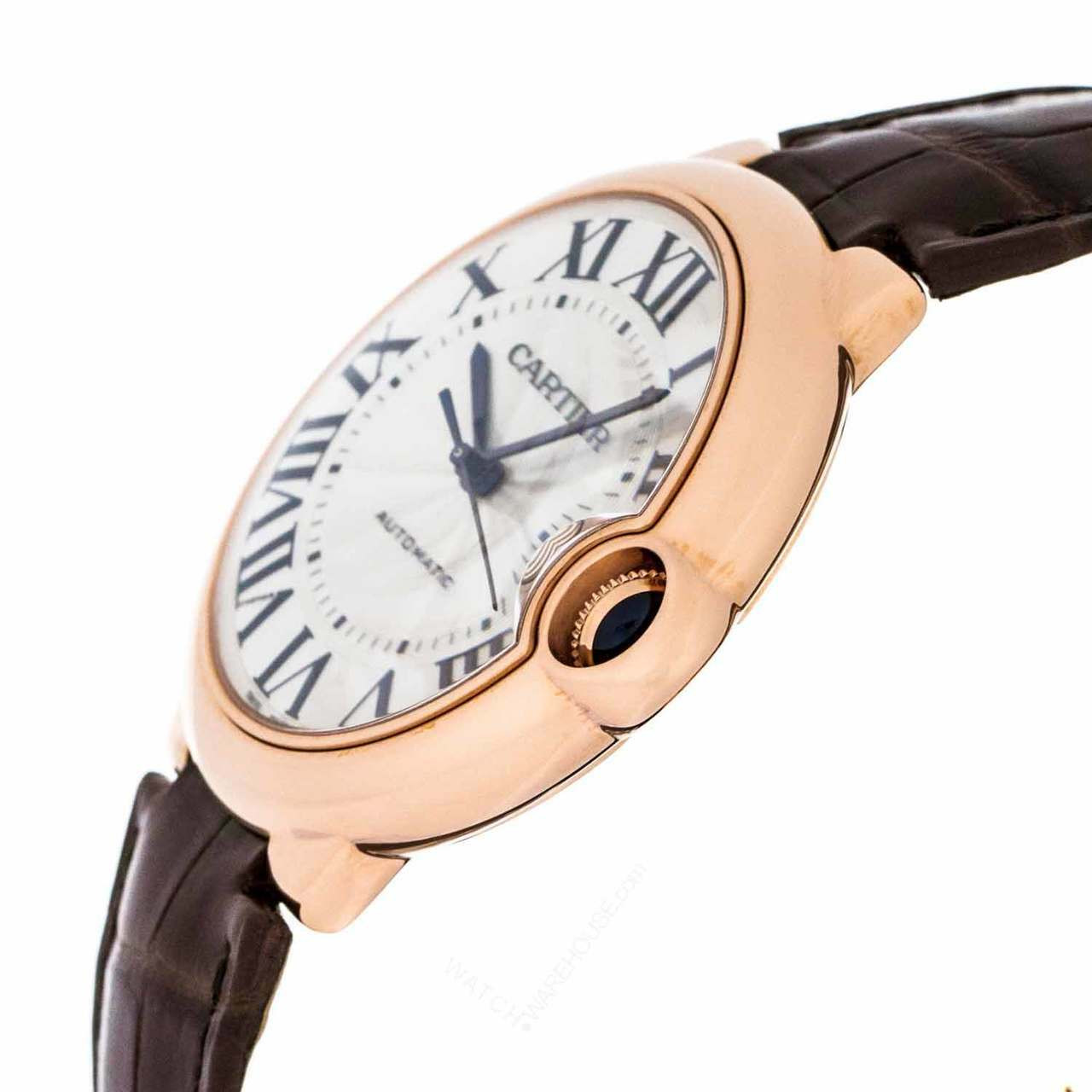 Cartier Men's W6900651 'Ballon Bleu' Brown Leather Watch