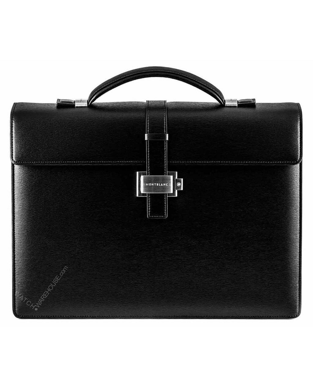 MONTBLANC Westside Single Gusset Italian Leather Briefcase 7578