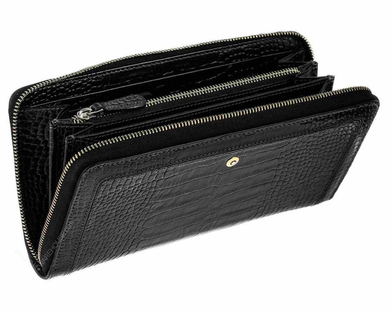 Montblanc Round Coin Purse in Black | Lyst