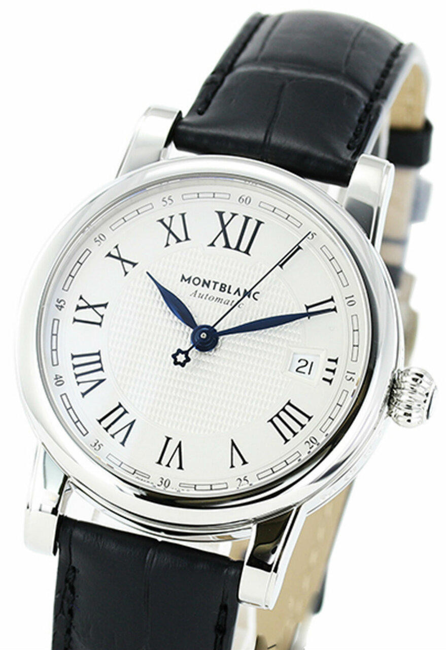 MONTBLANC Star Automatic Silver Dial Leather Band Men's Watch