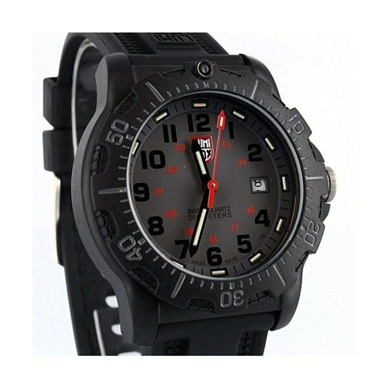 Luminox 8802 Men'S Black Rubber Strap Designer Watch 