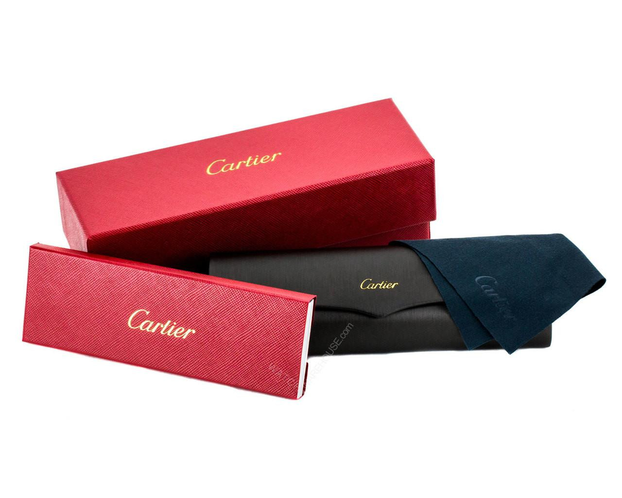 CARTIER Trinity Brenice 55mm Red Composite Frame Sunglasses
