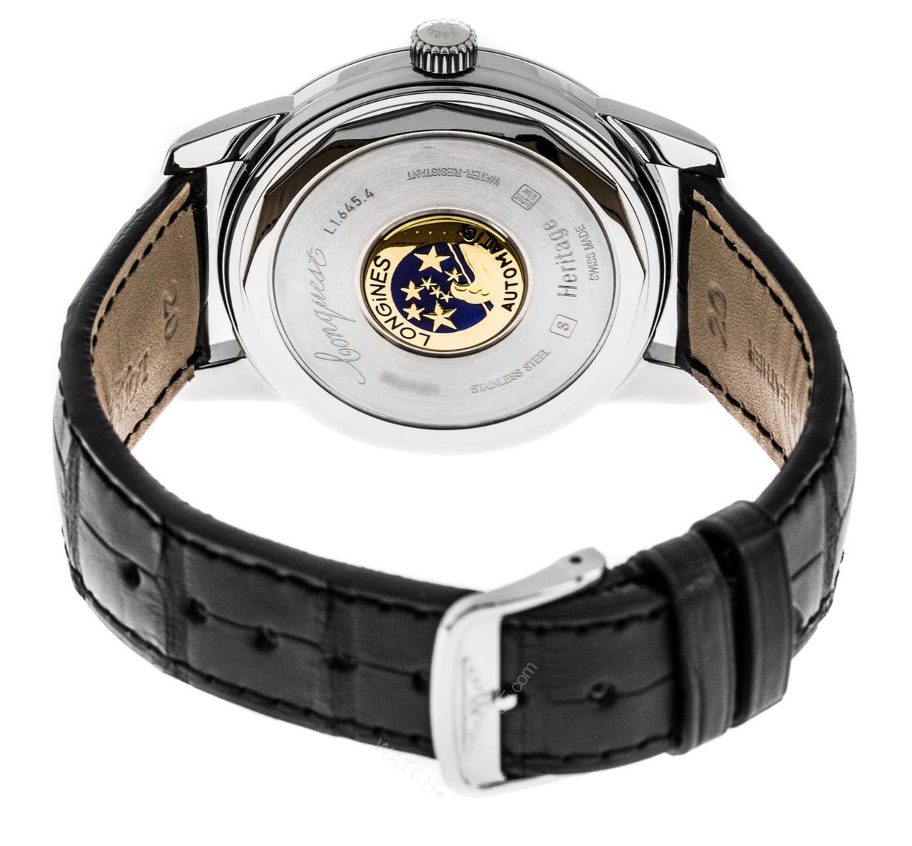 LONGINES Heritage Automatic SS 40MM Leather Men's Watch L1.645.4