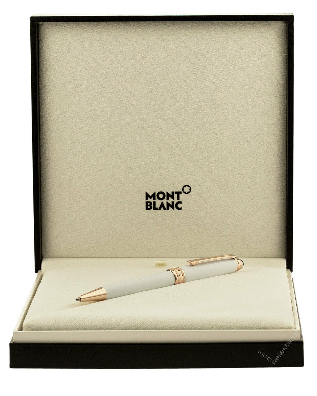 MONTBLANC Meisterstuck White Solitaire Red-Gold CLSQ Ballpoint