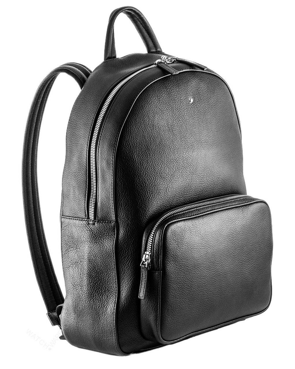 MONTBLANC Meisterstuck Large Soft Grain Black Leather Backpack