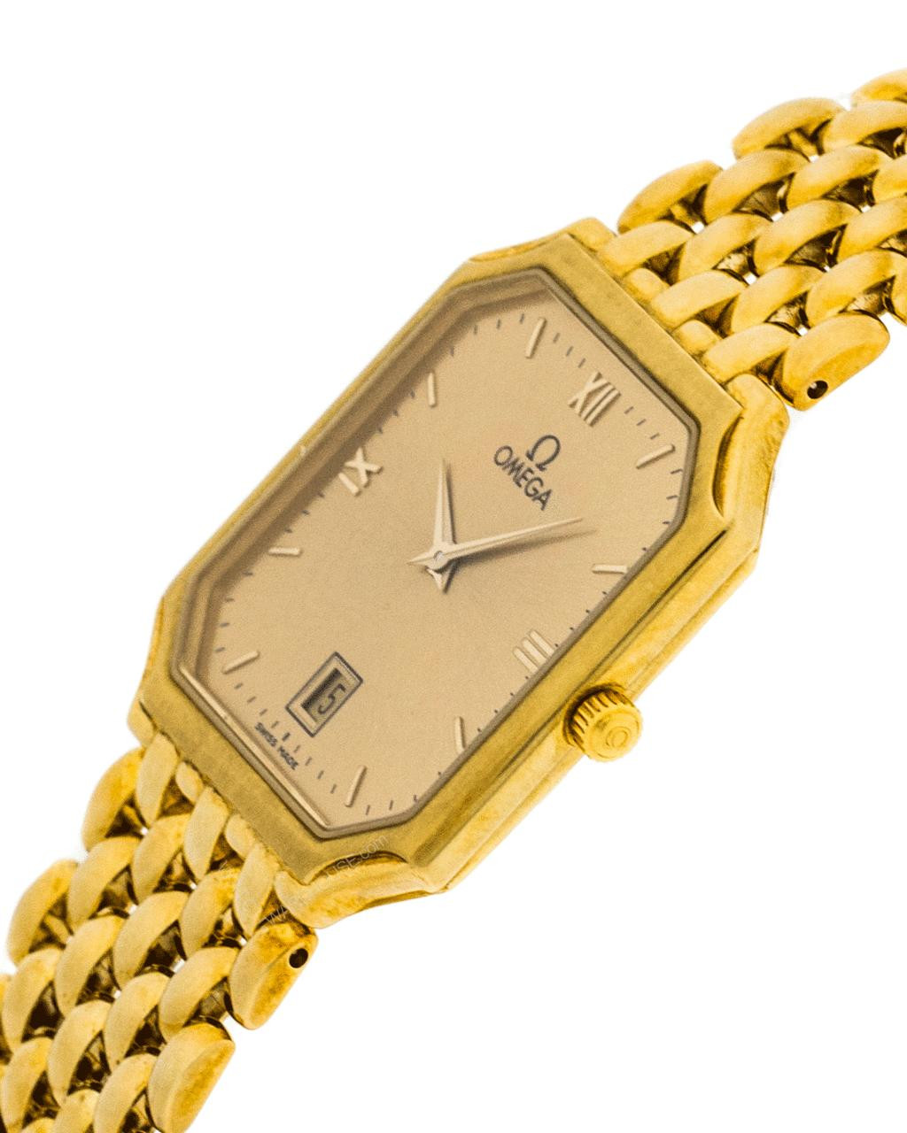 OMEGA DeVille 25MM 18K Yellow Gold Quartz Men's Watch 7740.10.00