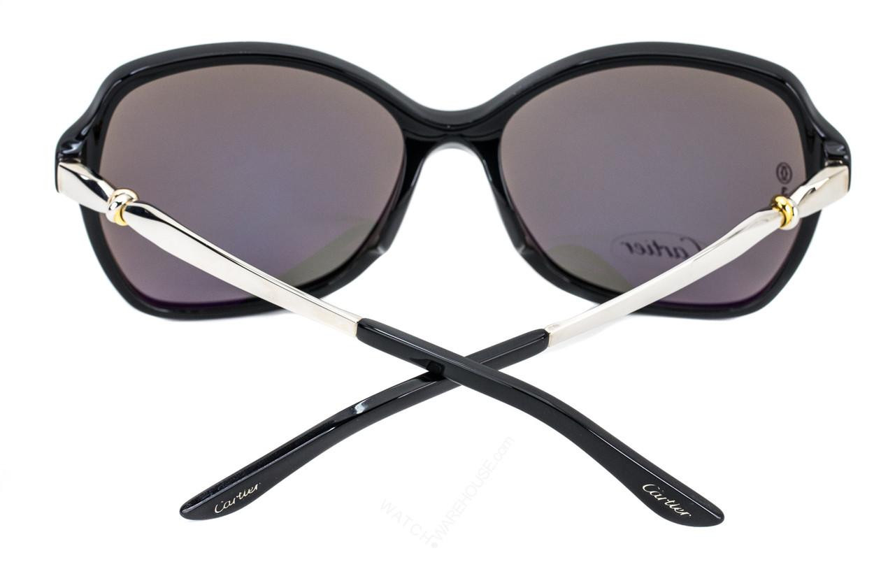CARTIER Trinity Black Composite Gray Lens Women