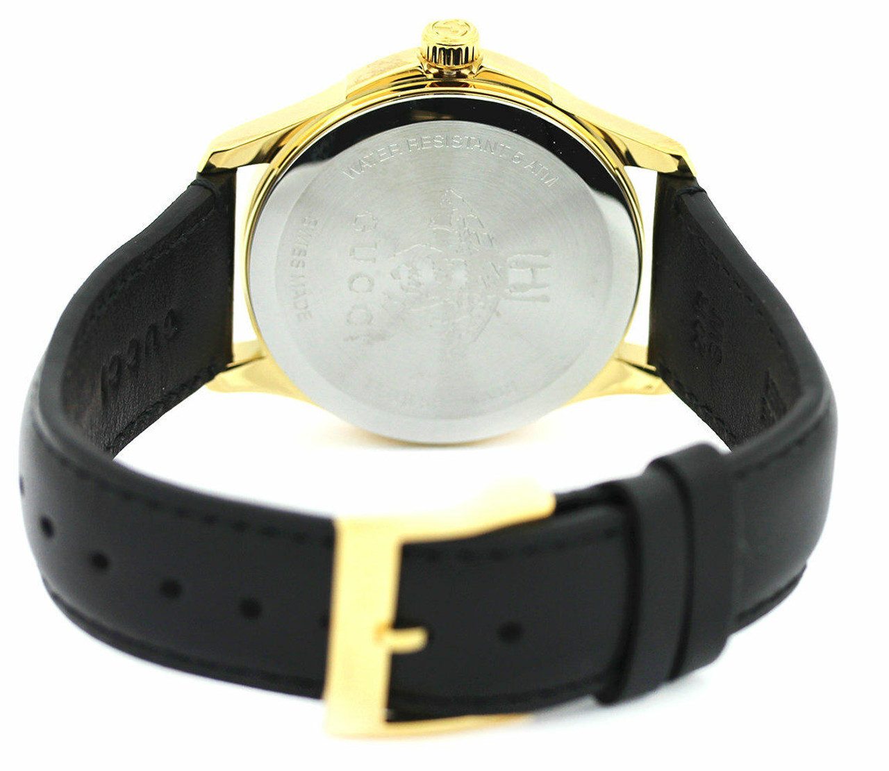 ★追跡便発送★GUCCI G-Timeless Cherry Red Watch YA1264041 GUCCI G-Timeless MED Y-Gold PVD Red Dial Leather Unisex