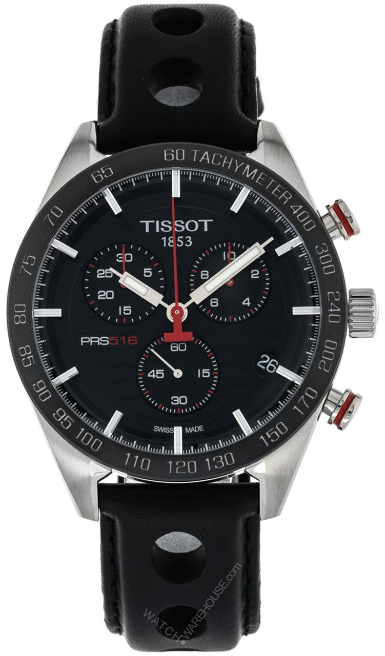 Tissot PRS 516 Chronograph BLK Dial 