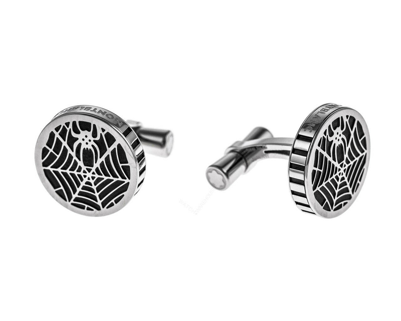 MONTBLANC Spider Collection S-Steel Black PVD Finish Cufflinks MONTBLANC Spider Collection S-Steel Black PVD Finish Cufflinks