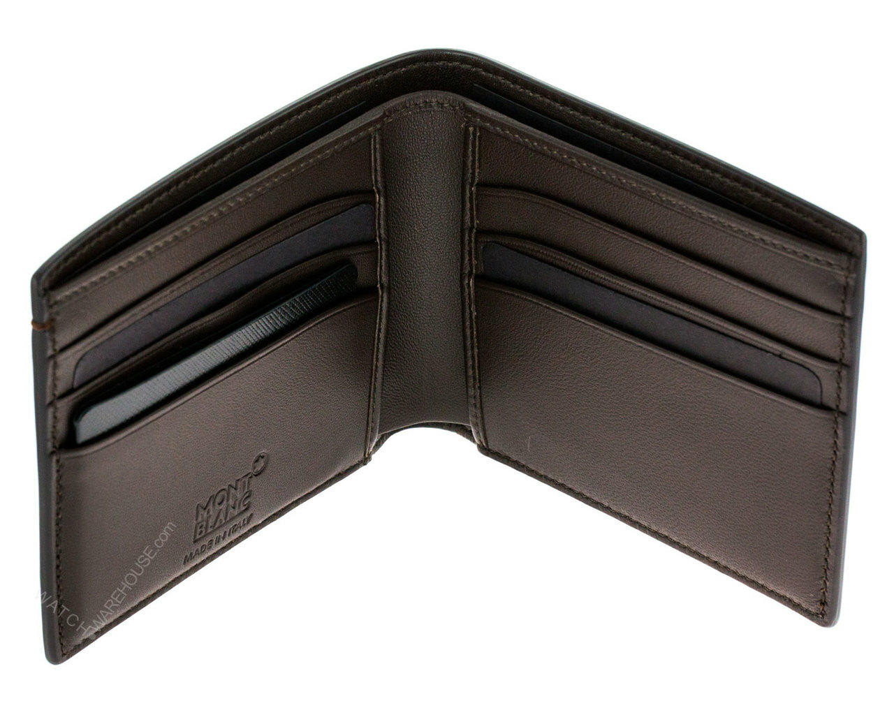 MONTBLANC Meisterstuck 6cc Bi-Fold Brown Sfumato Leather Wallet