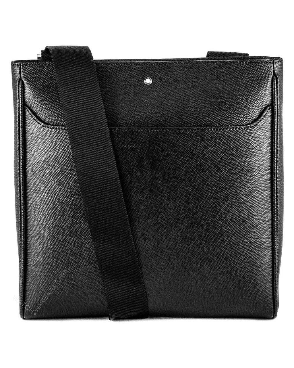 MONTBLANC Sartorial Envelope City Medium Black Leather Bags 114582 ...
