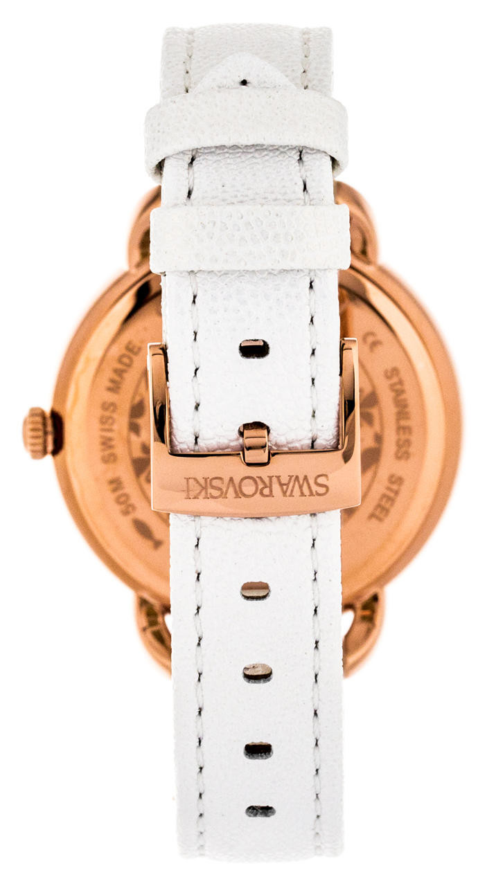 SWAROVSKI Aila Day Heart 37MM MOP Rose-Gold White LTHR Watch  display picture 2
