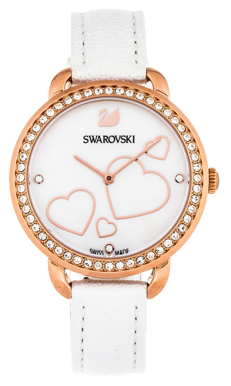 SWAROVSKI Aila Day Heart 37MM MOP Rose-Gold White LTHR Watch  display picture 1